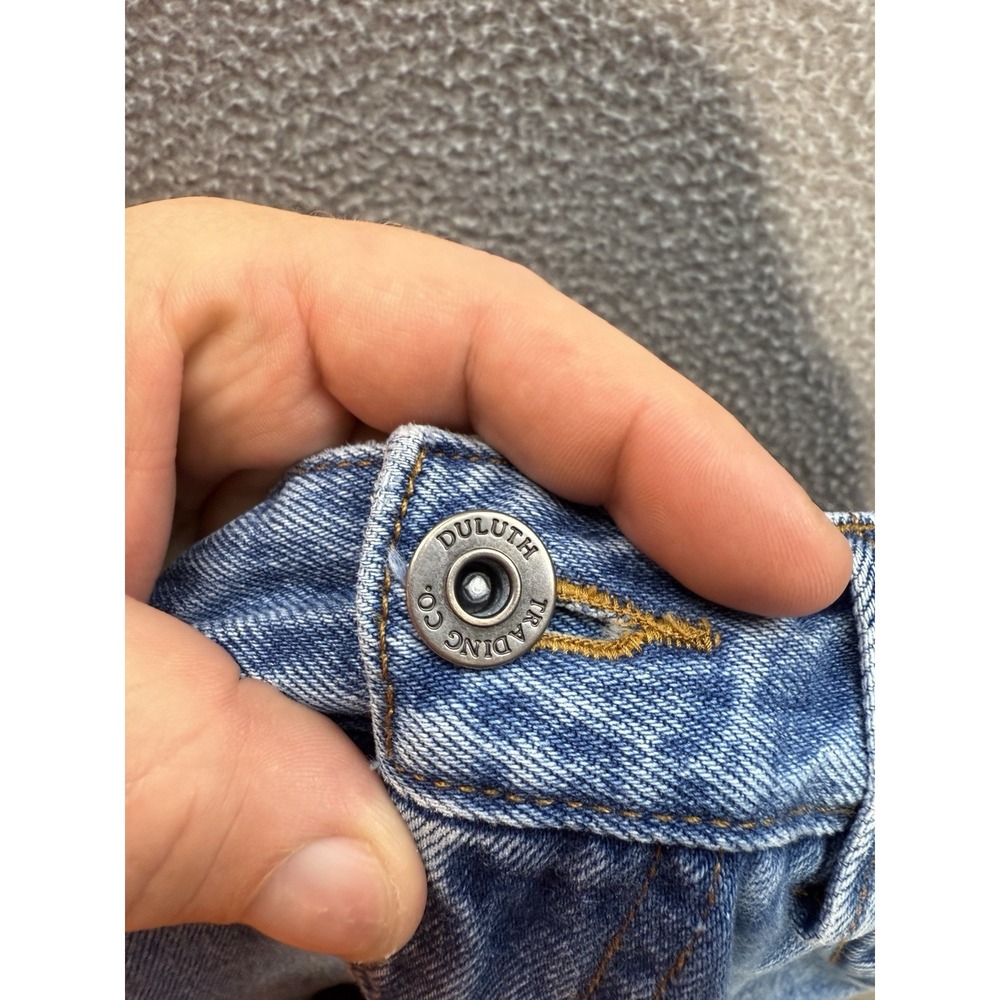 Duluth Trading Co Jeans Mens 30x29 Blue Ballroom Carpenter Relaxed Fit Workwear - Picture 8 of 8
